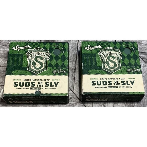 2 Dr. Squatch Harry Potter Soap Slytherin Suds Of The Sly 5 Oz Limited Edition - Picture 1 of 4
